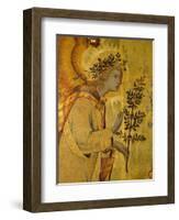 Annunciation, Detail of Gabriel-Simone Martini-Framed Giclee Print