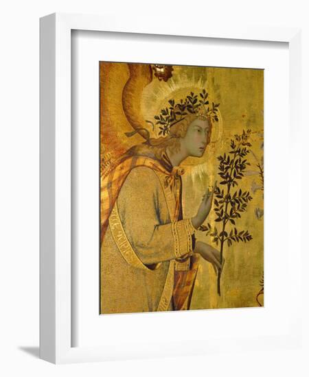 Annunciation, Detail of Gabriel-Simone Martini-Framed Giclee Print