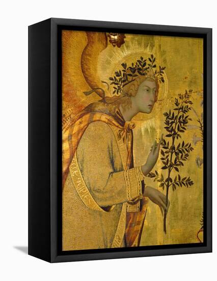 Annunciation, Detail of Gabriel-Simone Martini-Framed Stretched Canvas