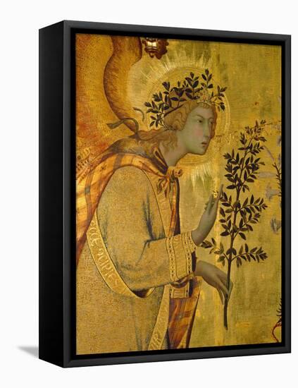 Annunciation, Detail of Gabriel-Simone Martini-Framed Stretched Canvas