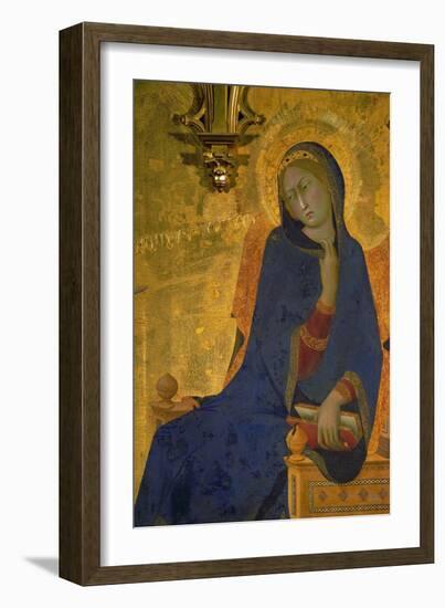 Annunciation, Detail of the Virgin-Simone Martini-Framed Giclee Print