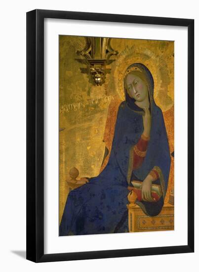 Annunciation, Detail of the Virgin-Simone Martini-Framed Giclee Print