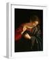 Annunciation (detail)-Orazio Gentileschi-Framed Giclee Print
