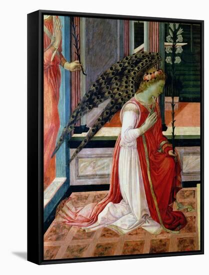 Annunciation (Detail)-Filippino Lippi-Framed Stretched Canvas