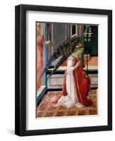 Annunciation (Detail)-Filippino Lippi-Framed Giclee Print