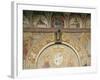 Annunciation, Flanking Entrance, and Prophets, in Lunettes of Shell-Bernardino De Rossi-Framed Giclee Print