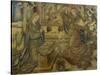 Annunciation Flemish Tapestry-null-Stretched Canvas