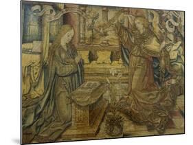 Annunciation Flemish Tapestry-null-Mounted Giclee Print