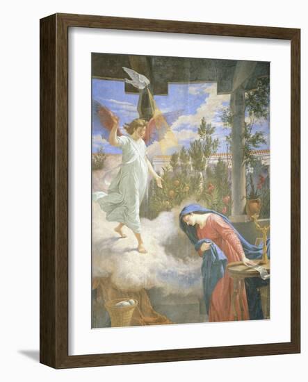 Annunciation, Fresco, 1875-Cesare Mariani-Framed Giclee Print