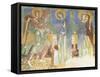 Annunciation, Fresco, Chapel of Castle of Hocheppan-null-Framed Stretched Canvas