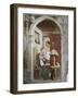 Annunciation, Fresco-Giovanni Pietro Da Cemmo-Framed Giclee Print