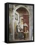 Annunciation, Fresco-Giovanni Pietro Da Cemmo-Framed Stretched Canvas