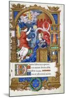 Annunciation, from a Book of Hours Made for Francois I, C.1532-1540-null-Mounted Giclee Print