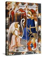 Annunciation, Miniature from Grand Hours of Rohan, 1430-1435, Manuscript, France, 15th Century-null-Stretched Canvas