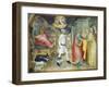 Annunciation of Angel and Meeting with St Anne-Giovanni Da Milano-Framed Giclee Print