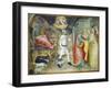 Annunciation of Angel and Meeting with St Anne-Giovanni Da Milano-Framed Giclee Print
