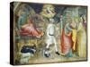 Annunciation of Angel and Meeting with St Anne-Giovanni Da Milano-Stretched Canvas