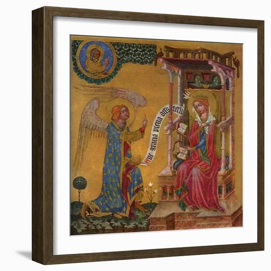 Annunciation of the Virgin Mary, C1350-null-Framed Giclee Print