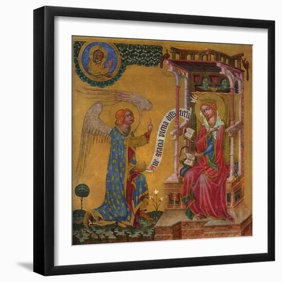 Annunciation of the Virgin Mary, C1350-null-Framed Giclee Print