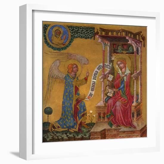 Annunciation of the Virgin Mary, C1350-null-Framed Giclee Print