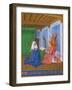 Annunciation of The Virgin Marys approaching death. Ms. fr.71, around 1445.-Jean Fouquet-Framed Giclee Print