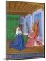 Annunciation of The Virgin Marys approaching death. Ms. fr.71, around 1445.-Jean Fouquet-Mounted Giclee Print