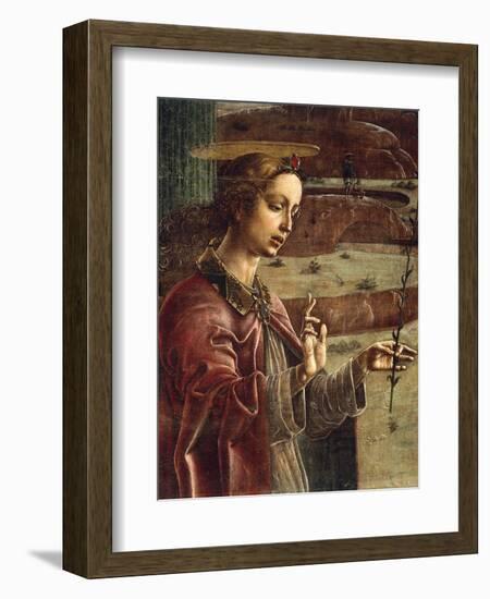 Annunciation, Organ-Shutter Wood in Cathedral of Ferrara-Cosme Tura-Framed Giclee Print