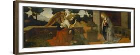 Annunciation, Part of a Predella-Lorenzo di Credi-Framed Giclee Print