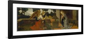 Annunciation, Part of a Predella-Lorenzo di Credi-Framed Giclee Print