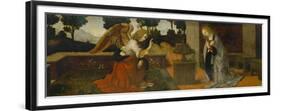 Annunciation, Part of a Predella-Lorenzo di Credi-Framed Giclee Print