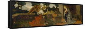 Annunciation, Part of a Predella-Lorenzo di Credi-Framed Stretched Canvas