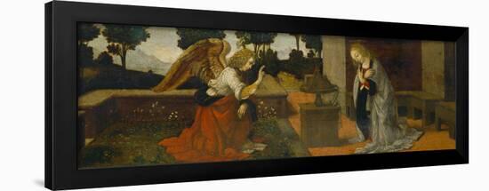 Annunciation, Part of a Predella-Lorenzo di Credi-Framed Giclee Print