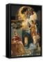 Annunciation, Portable Triptych Altar-El Greco-Framed Stretched Canvas