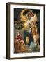 Annunciation, Portable Triptych Altar-El Greco-Framed Giclee Print