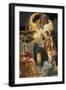 Annunciation, Portable Triptych Altar-El Greco-Framed Giclee Print