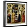 Annunciation Showing St Apollonia, St Luke and Prophets David and Isaiah-Neri Di Bicci-Framed Giclee Print