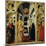 Annunciation Showing St Apollonia, St Luke and Prophets David and Isaiah-Neri Di Bicci-Mounted Giclee Print