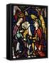 Annunciation, Stained Glass Window-null-Framed Stretched Canvas