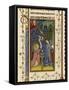 Annunciation to Mary by an Angel Watched by God-null-Framed Stretched Canvas