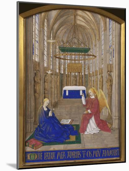 Annunciation To Mary-Jean Fouquet-Mounted Giclee Print