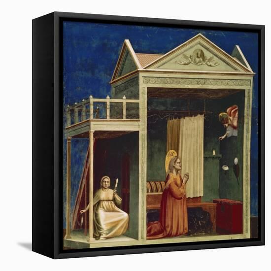 Annunciation to St. Ann-Giotto di Bondone-Framed Stretched Canvas