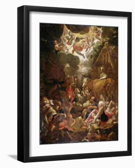 Annunciation to the Shepherds-Joachim Wtewael-Framed Art Print