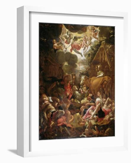 Annunciation to the Shepherds-Joachim Wtewael-Framed Art Print