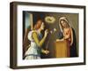 Annunciation to the Virgin, 1500/05 (Paint on Wood Panel)-Giovanni Battista Cima Da Conegliano-Framed Giclee Print