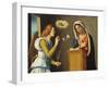 Annunciation to the Virgin, 1500/05 (Paint on Wood Panel)-Giovanni Battista Cima Da Conegliano-Framed Giclee Print
