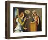 Annunciation to the Virgin, 1500/05 (Paint on Wood Panel)-Giovanni Battista Cima Da Conegliano-Framed Premium Giclee Print