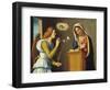 Annunciation to the Virgin, 1500/05 (Paint on Wood Panel)-Giovanni Battista Cima Da Conegliano-Framed Premium Giclee Print