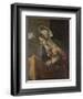 Annunciation to the Virgin-Jacopo Tintoretto-Framed Art Print