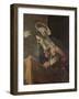 Annunciation to the Virgin-Jacopo Tintoretto-Framed Art Print