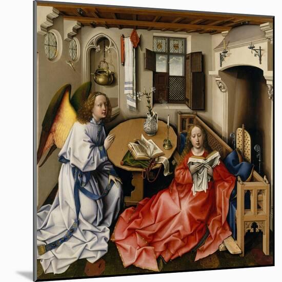 Annunciation Triptych (Merode Altarpiece), c.1427-32-Master of Flemalle-Mounted Giclee Print